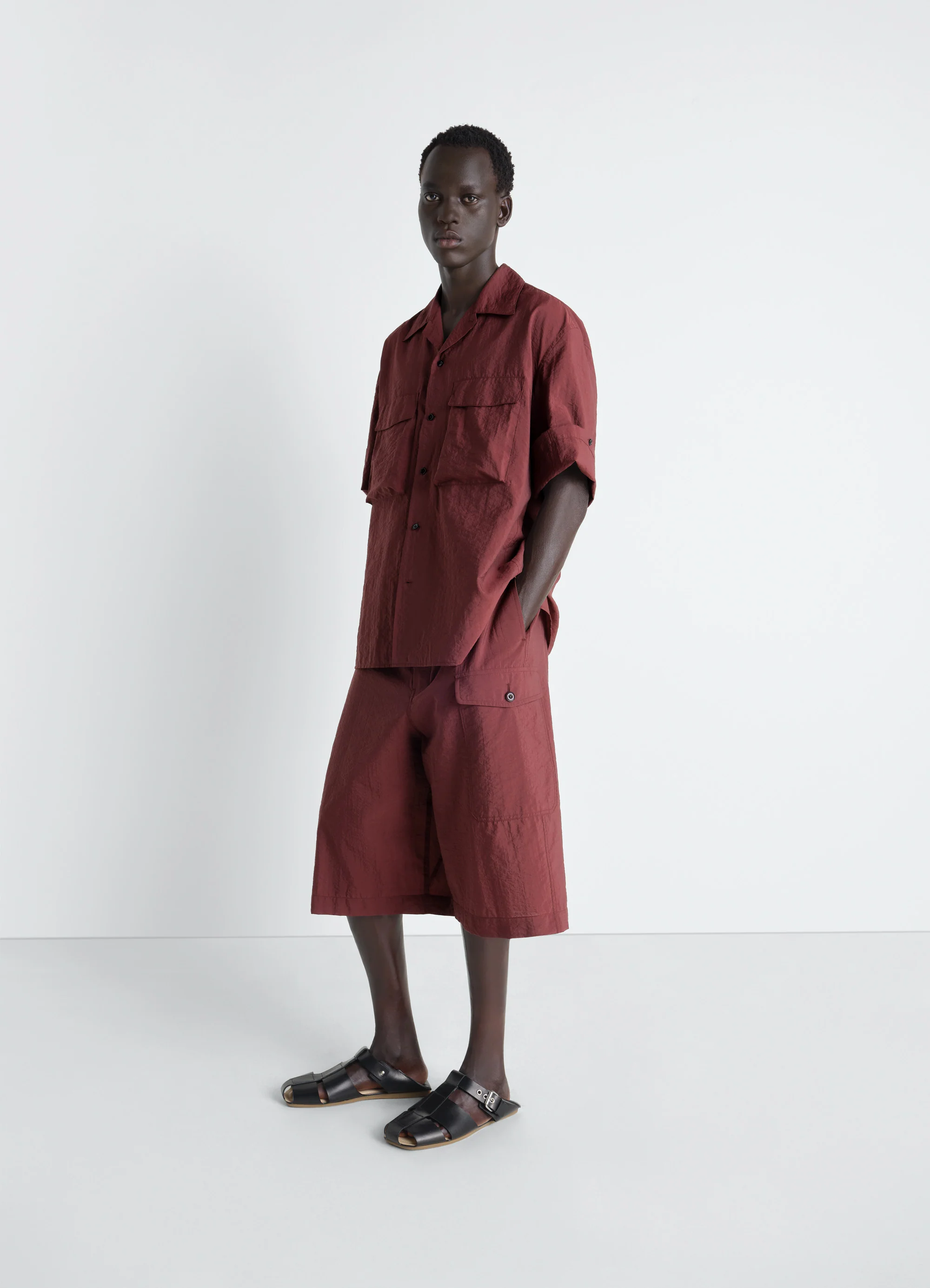 CARGO EASY SHORTS IN WASHED TECHNICAL COTTON