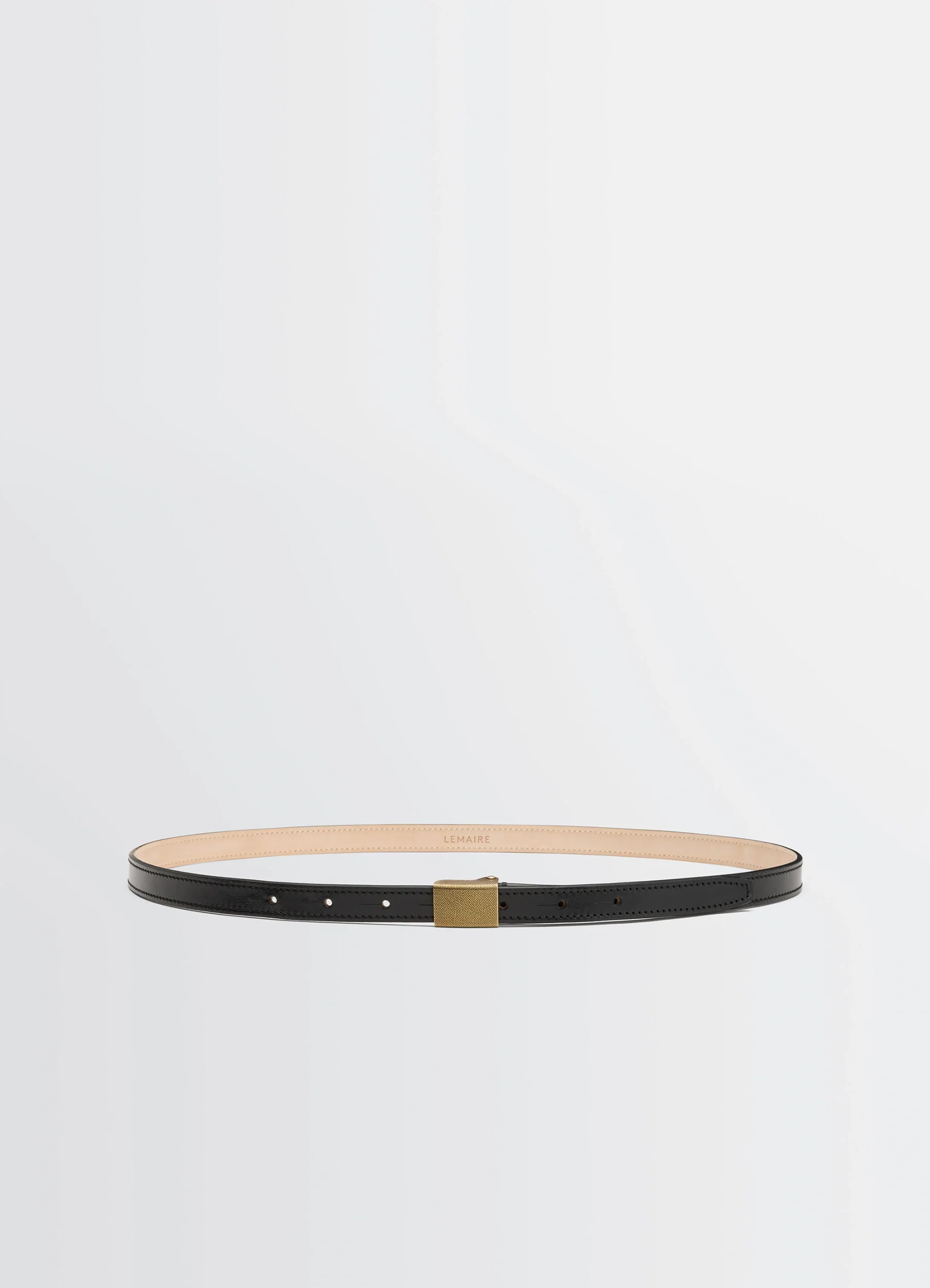 CLIP BELT 15MM IN LEATHER