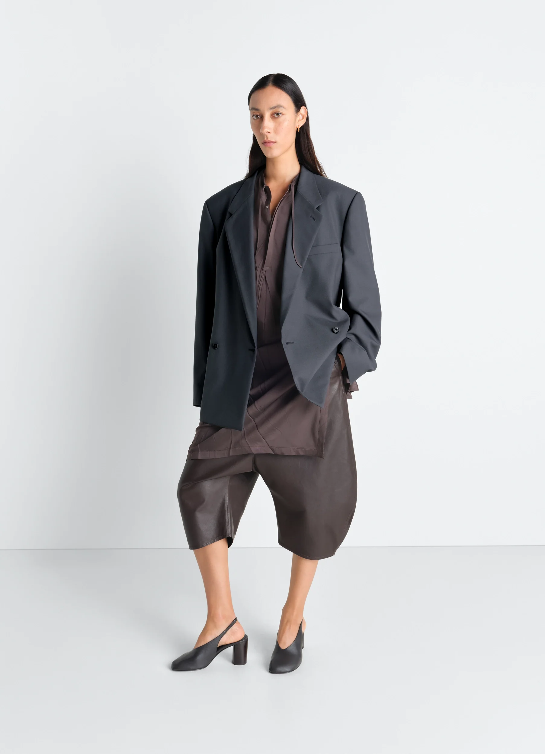 DOUBLE BREASTED TAILORED JACKET IN POLYWOOL - Image 2