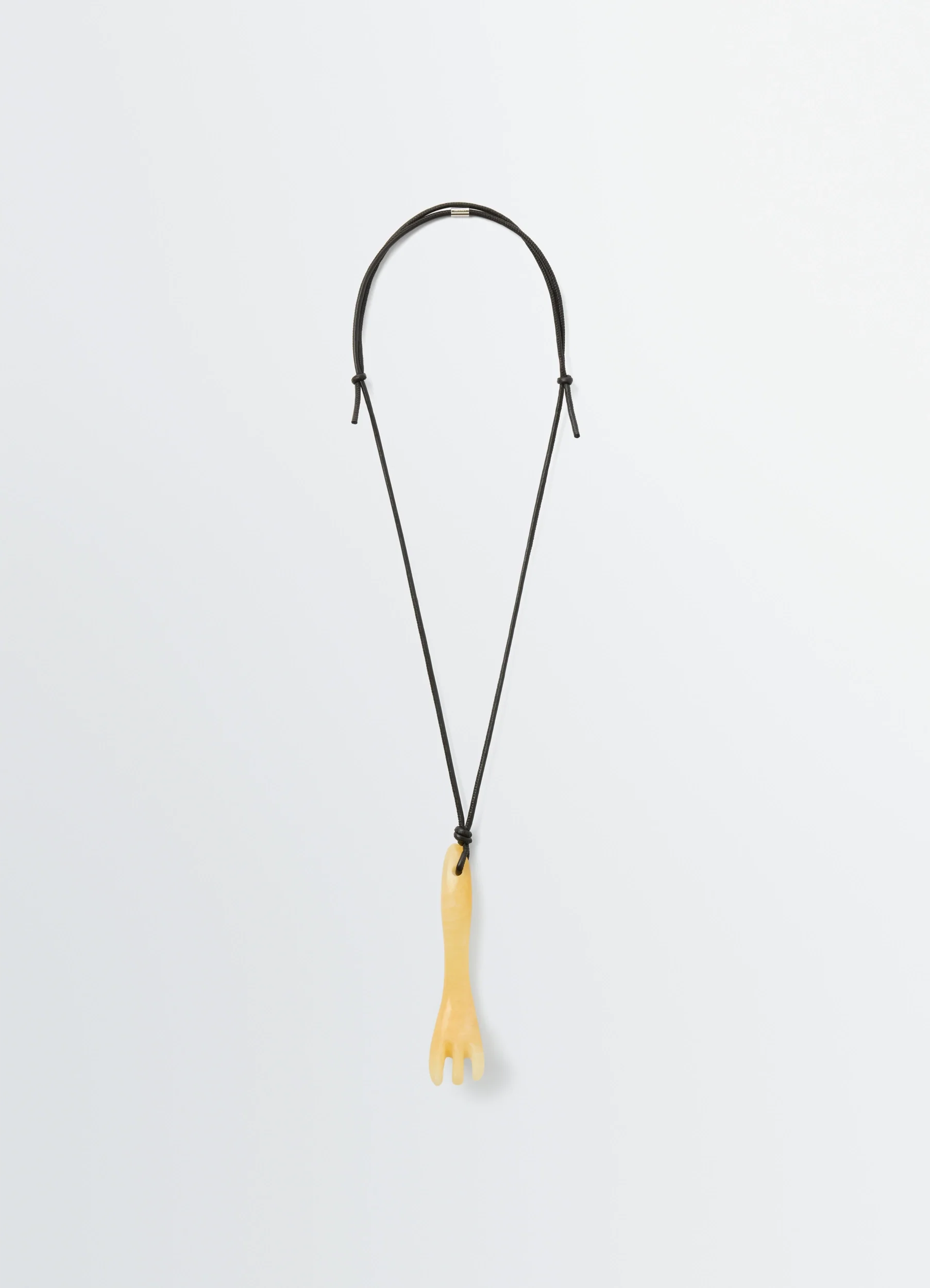 GUA SHA FORK NECKLACE IN ARAGONITE