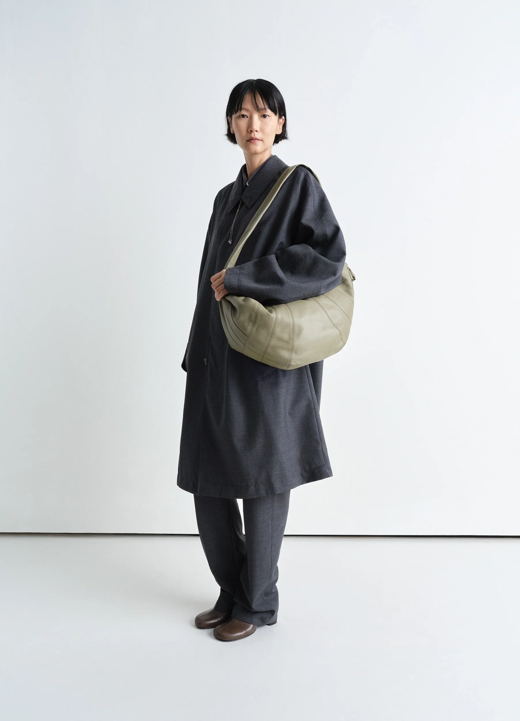 LARGE CROISSANT BAG IN LEATHER - Image 3