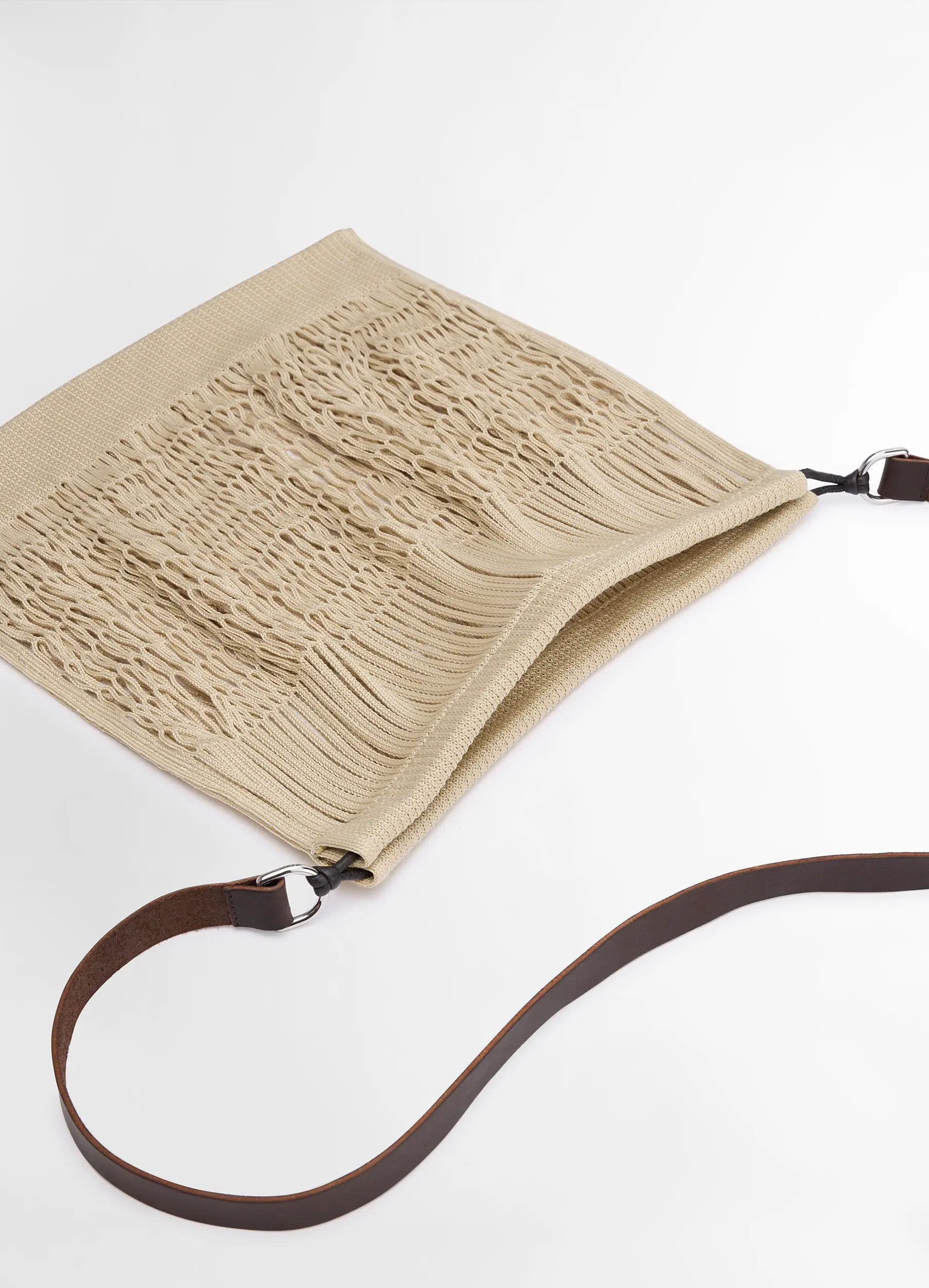 LARGE CROSSBODY FILT NET SHOPPING BAG - Image 3
