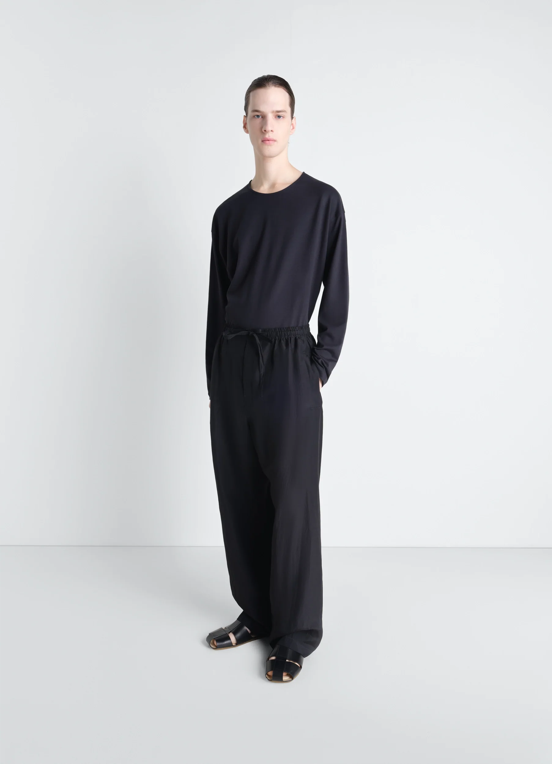 LS T-SHIRT IN COTTON SILK - Image 2