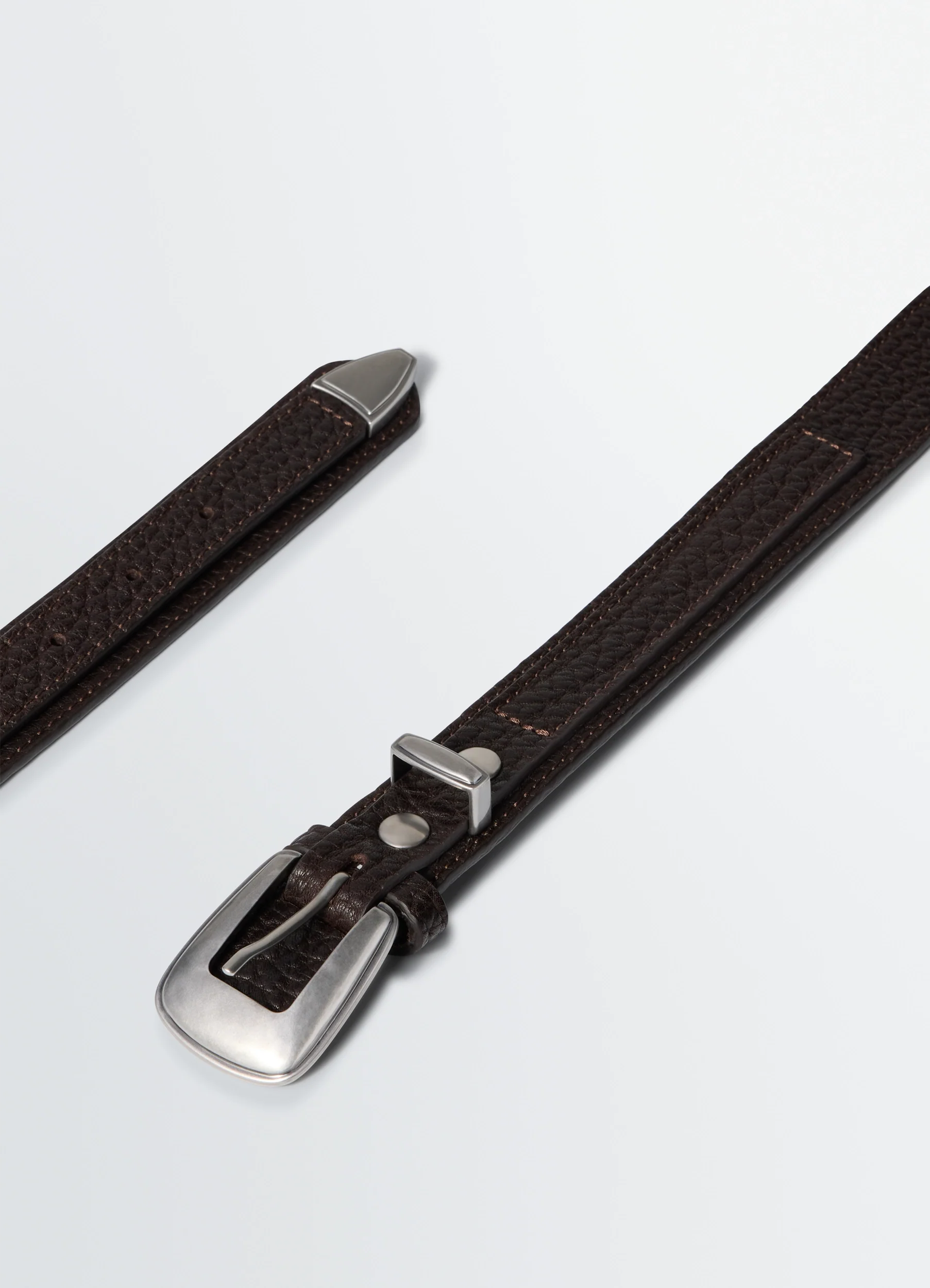 MINIMAL WESTERN BELT IN LEATHER - Image 3
