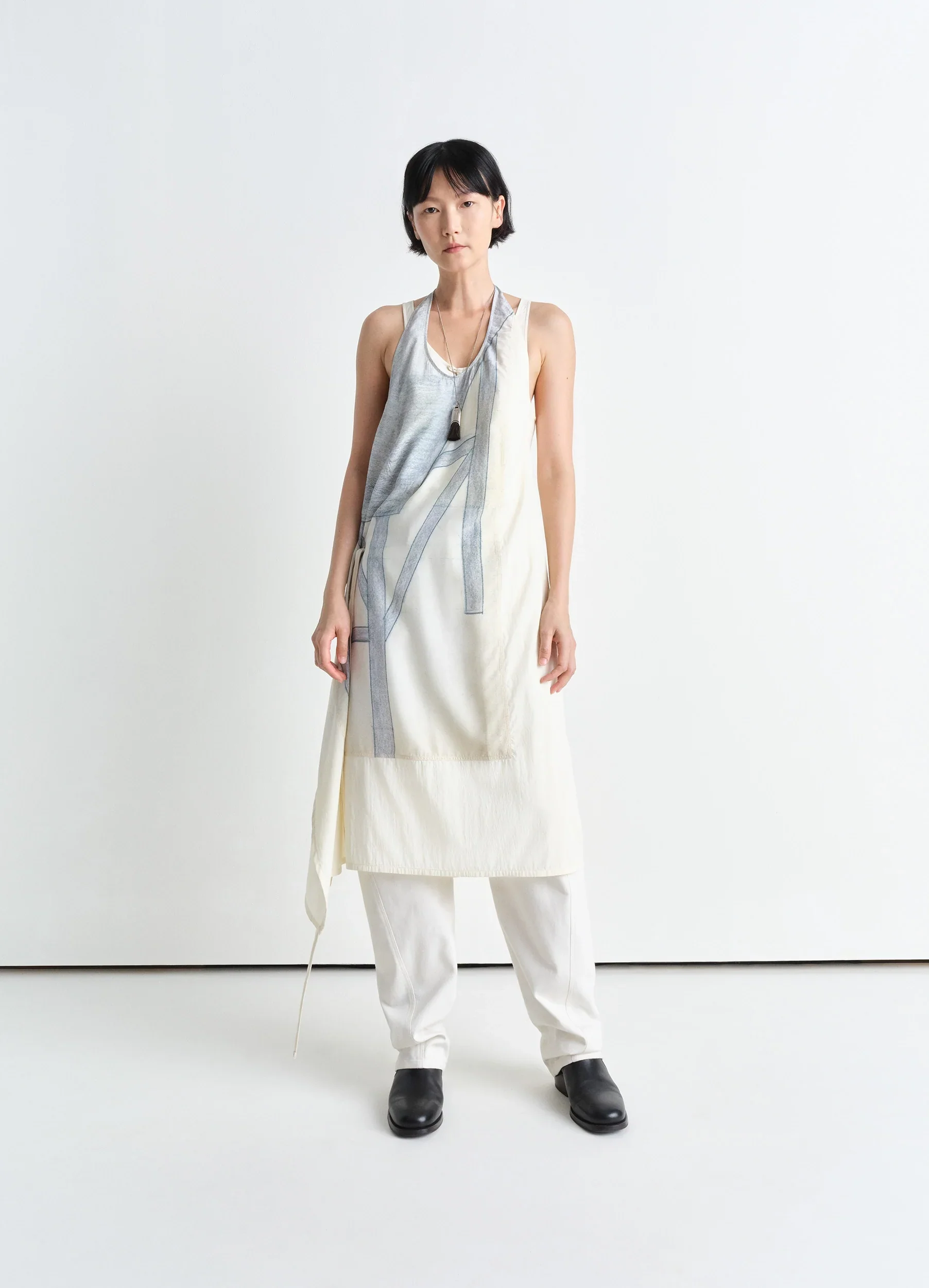 PHILIPPE WEISBECKER APRON DRESS IN VISCOSE - Image 5