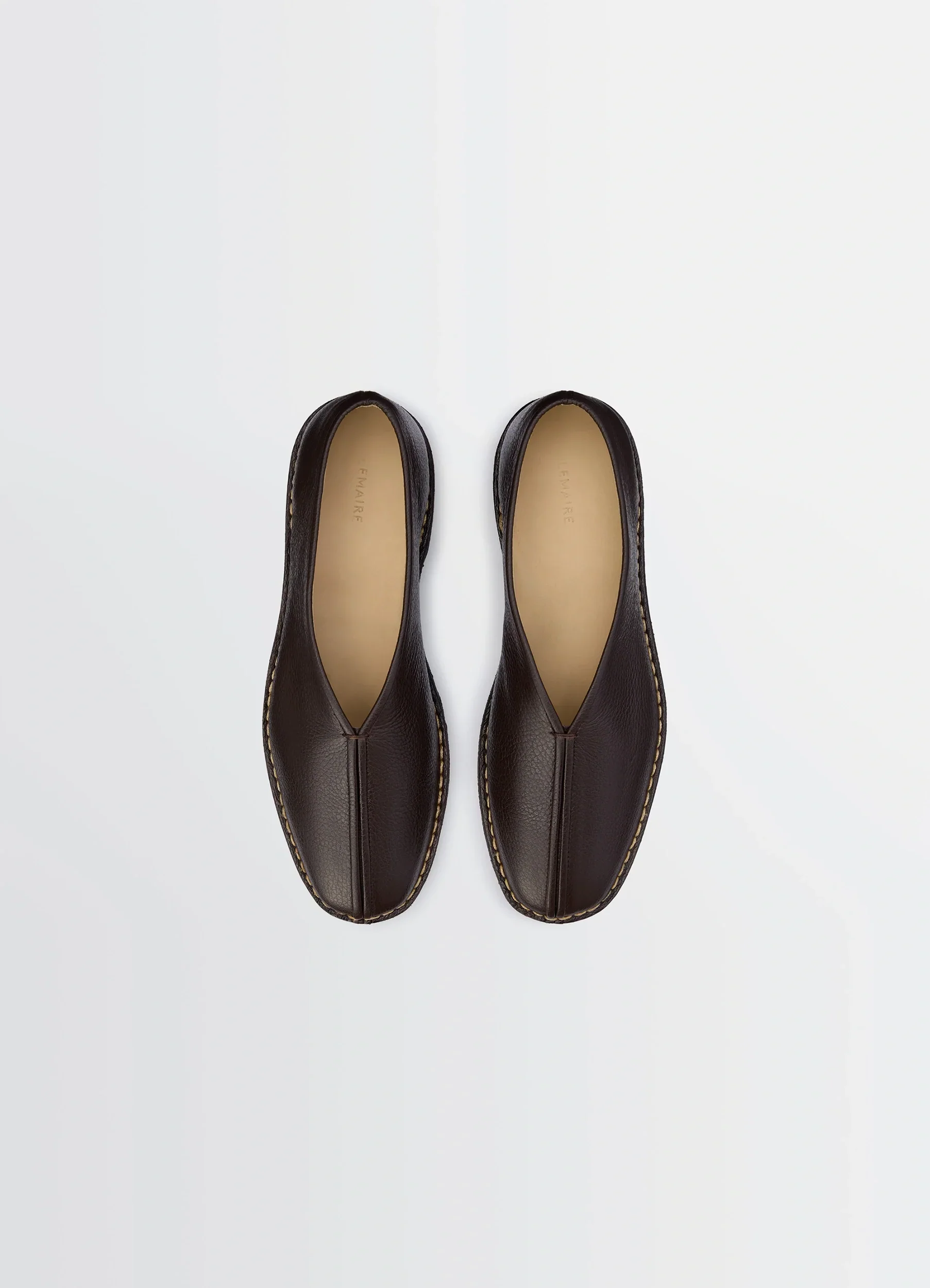 PIPED CREPE SLIPPERS IN LEATHER - Image 5