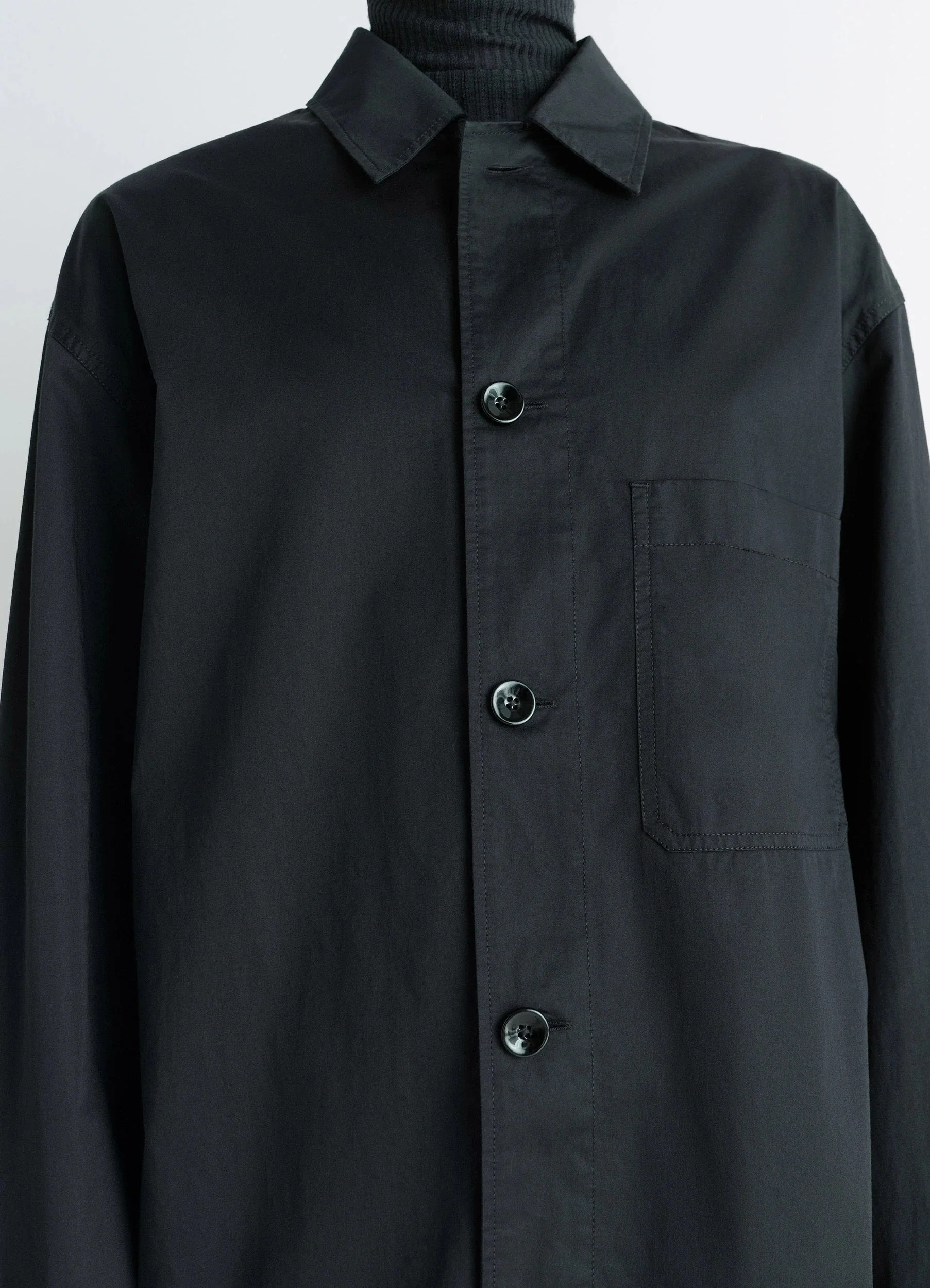 PYJAMA SHIRT IN COTTON SATIN - Image 3