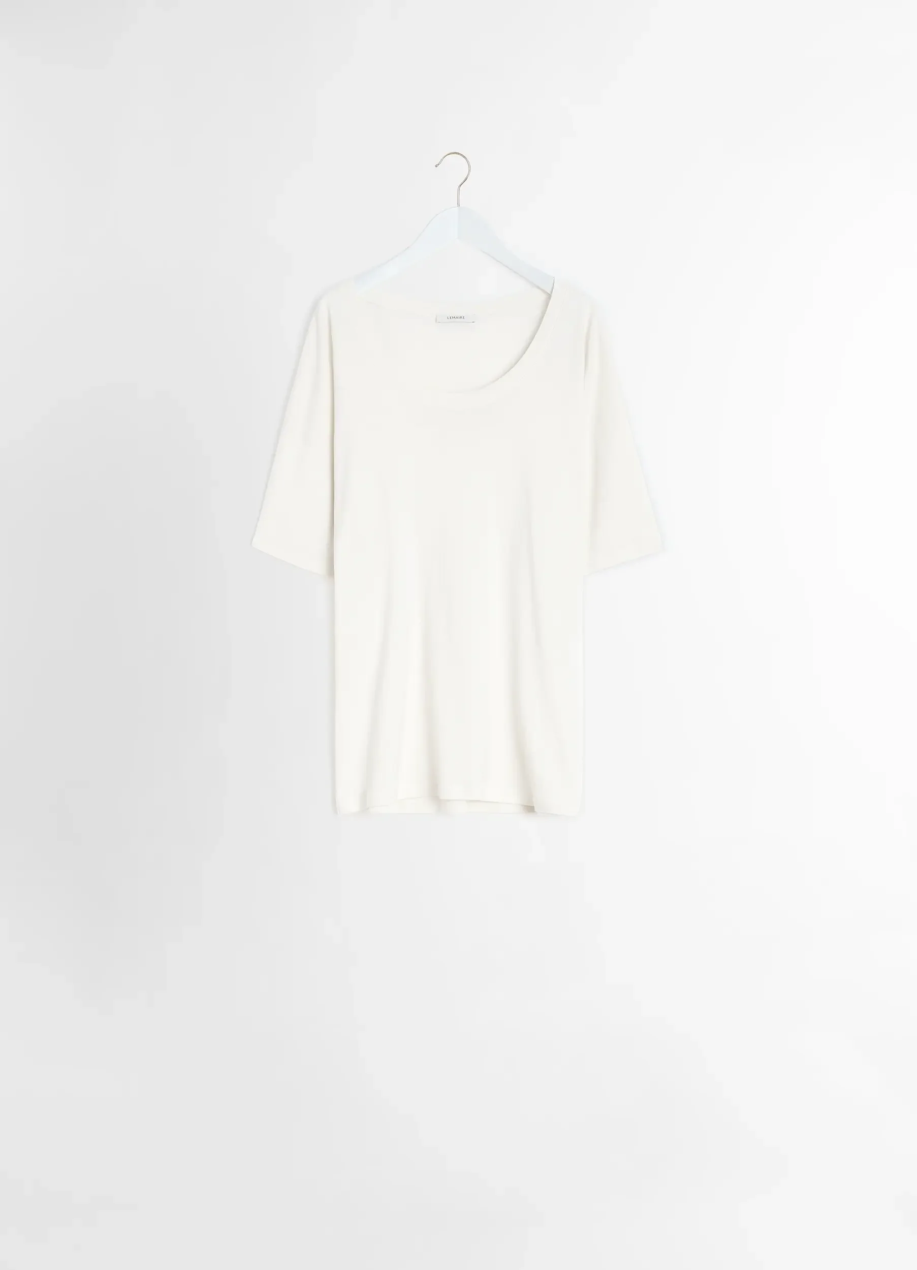 RIB COLLAR T-SHIRT IN JERSEY - Image 4