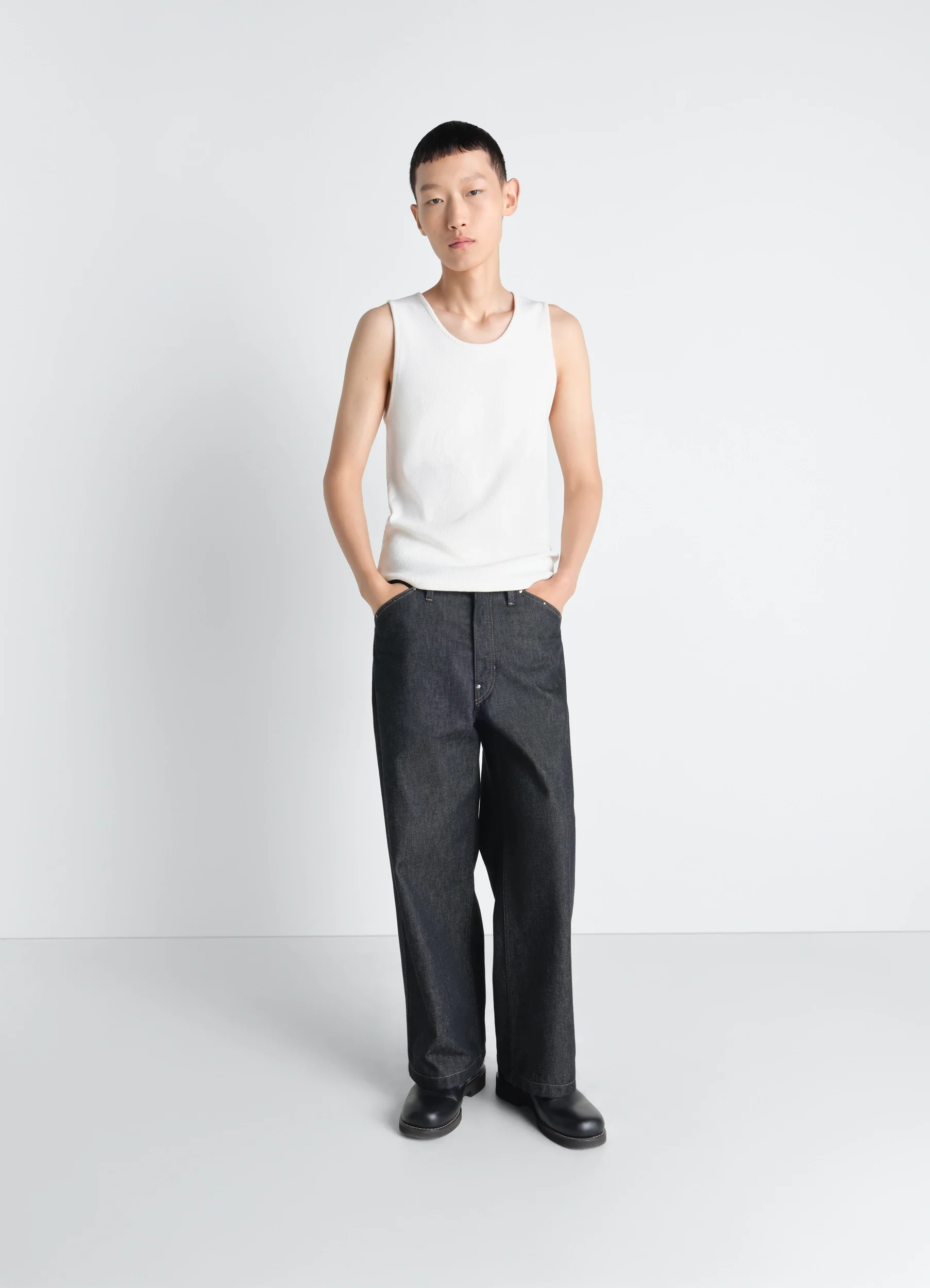 RIB TANK TOP IN COTTON JERSEY - Image 2