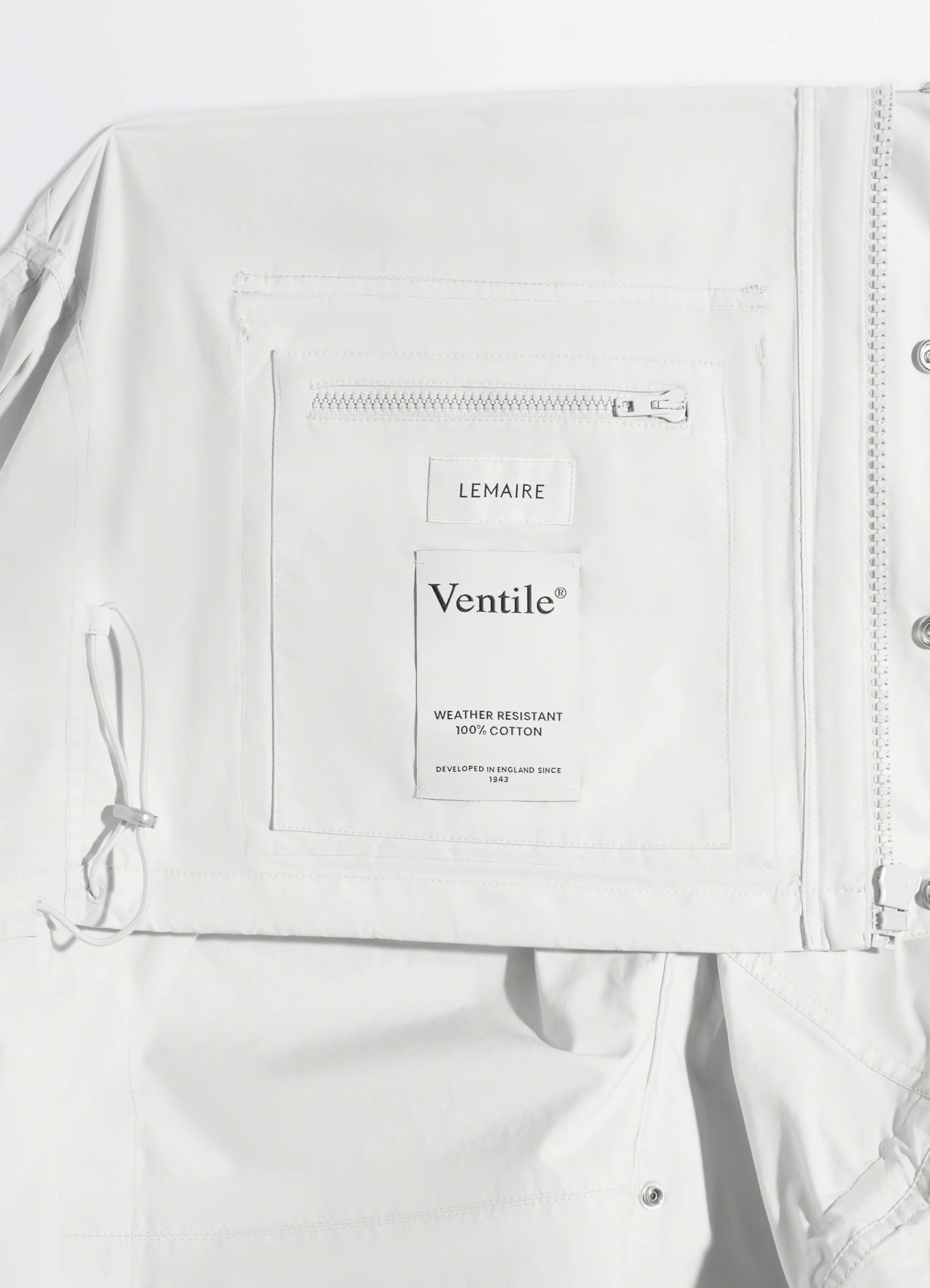 SHORT RAIN PARKA IN VENTILEĀ® COTTON - Image 12