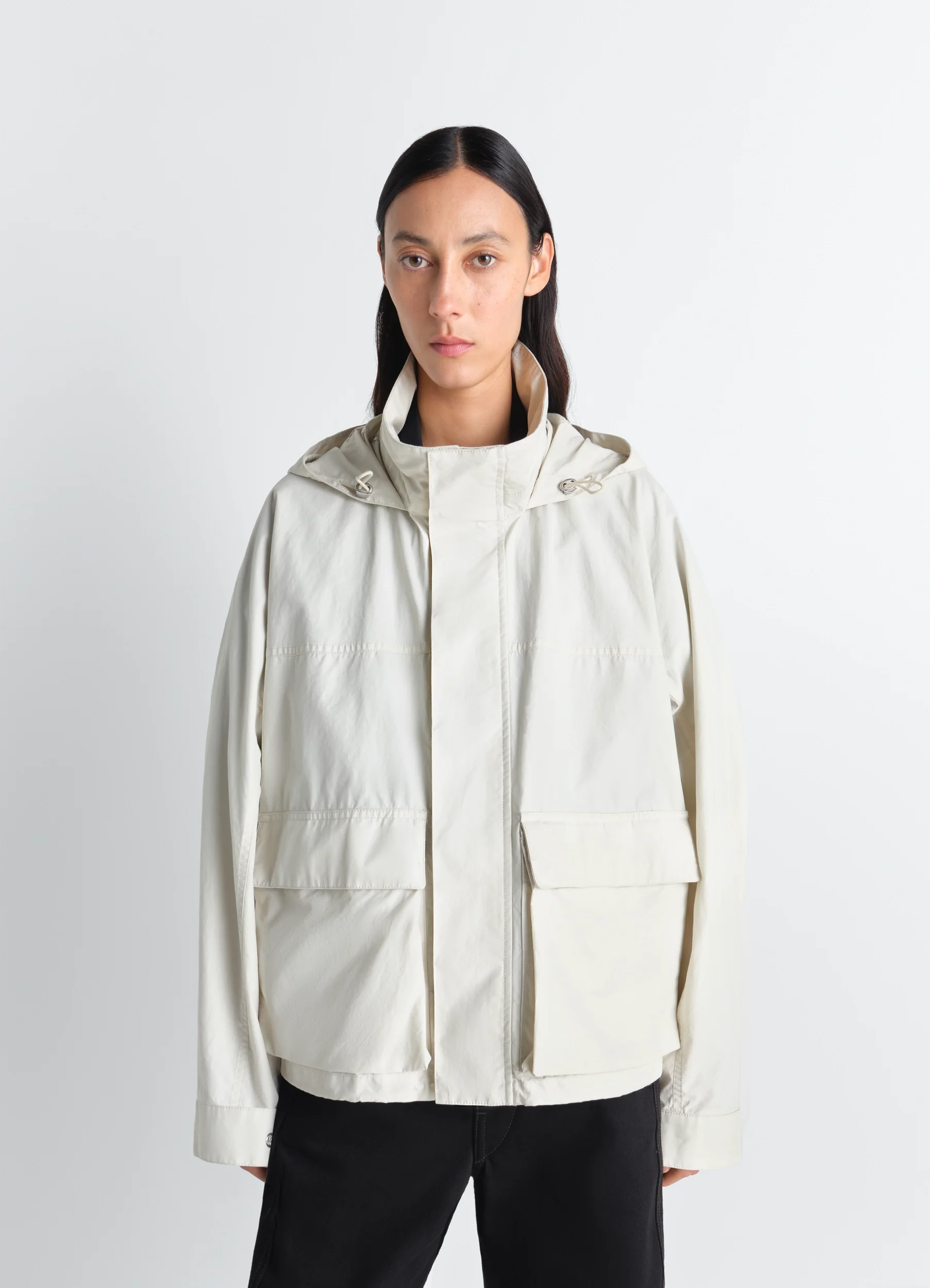 SHORT RAIN PARKA IN VENTILEĀ® COTTON - Image 5