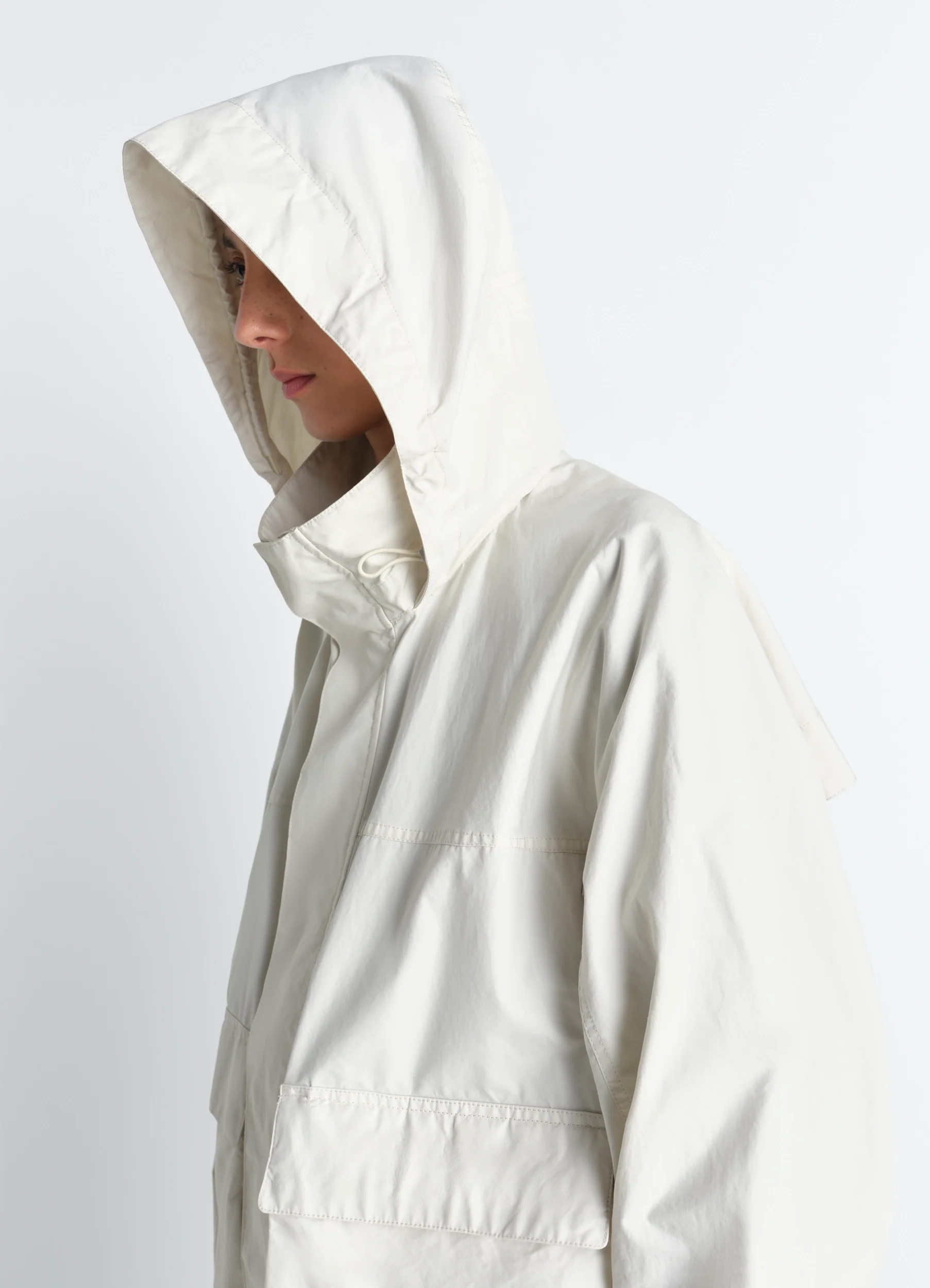 SHORT RAIN PARKA IN VENTILEĀ® COTTON - Image 7