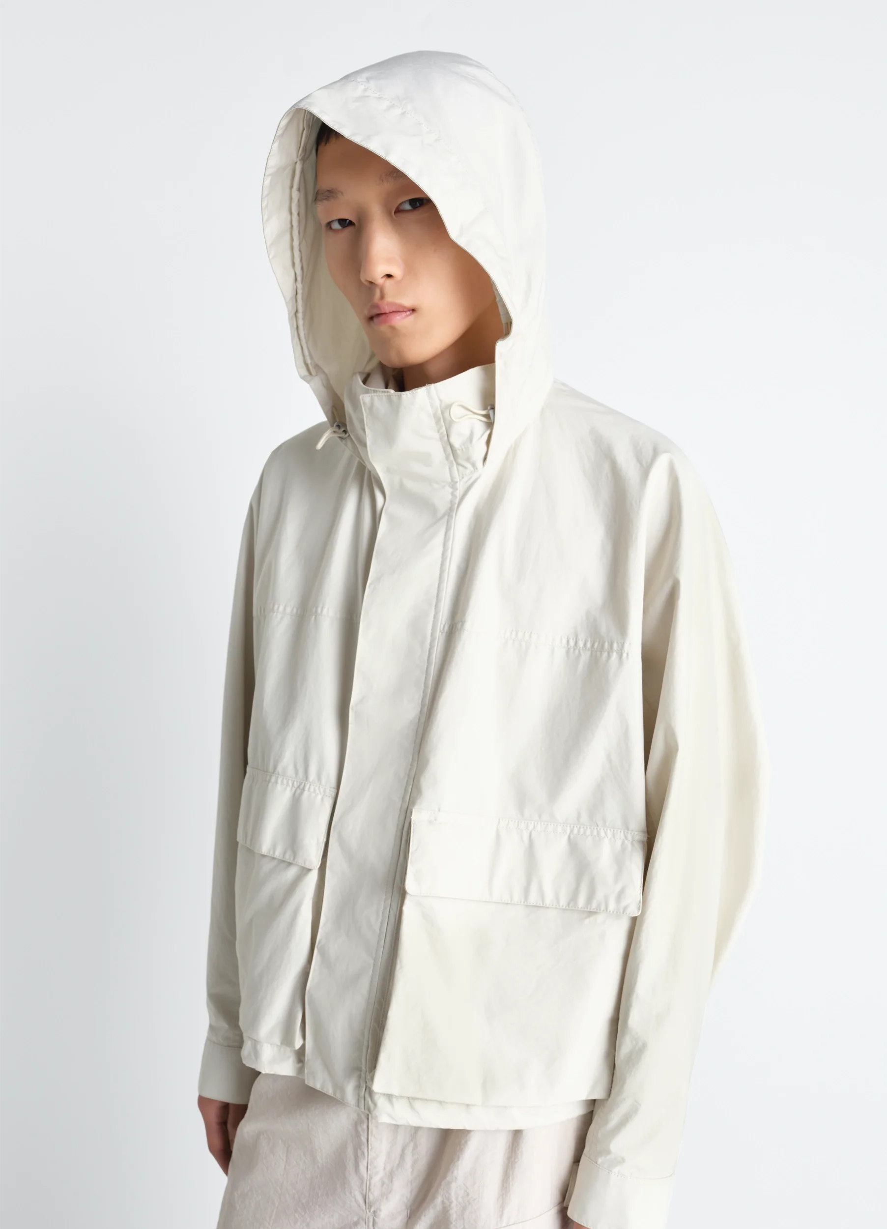 SHORT RAIN PARKA IN VENTILEĀ® COTTON - Image 8