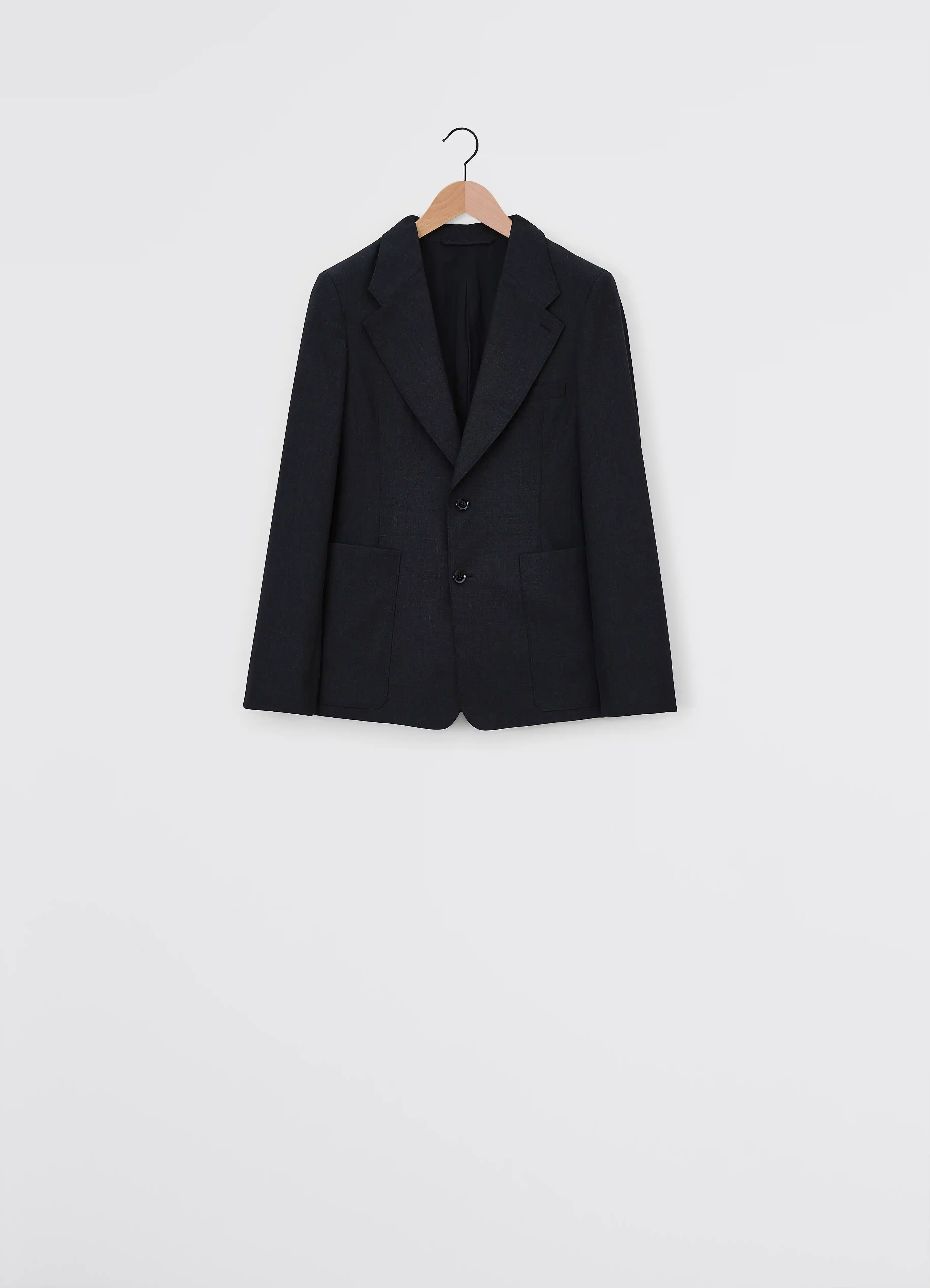 SINGLE BREASTED FITTED TAILORED JACKET IN POLYWOOL - Image 3