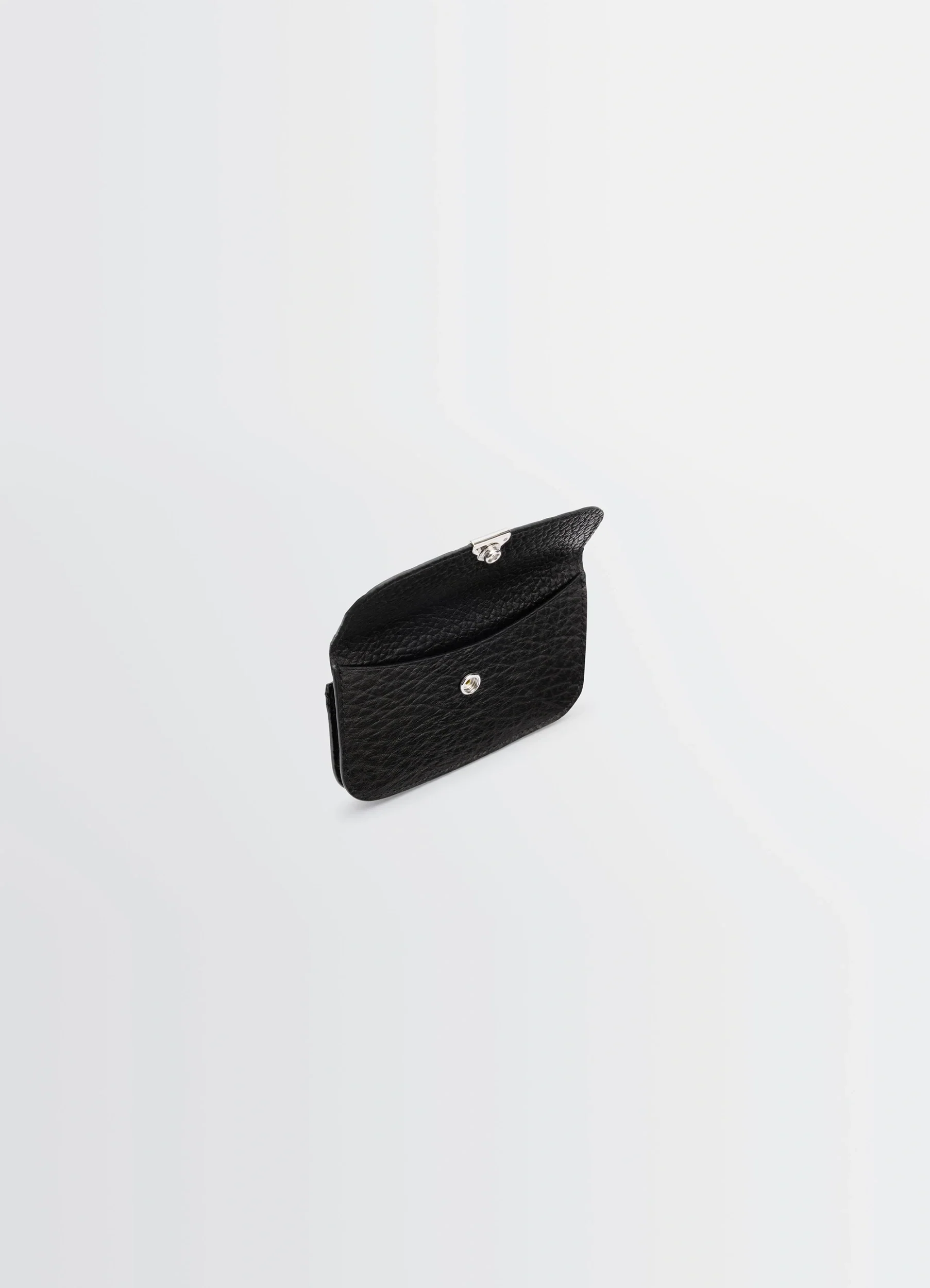 SOFT TAB CARD HOLDER COIN PURSE IN LEATHER - Image 3