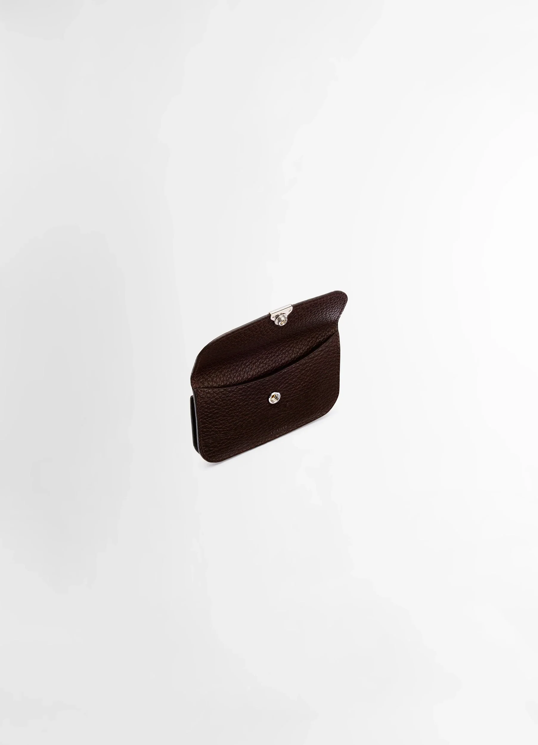 SOFT TAB CARD HOLDER COIN PURSE IN LEATHER - Image 3