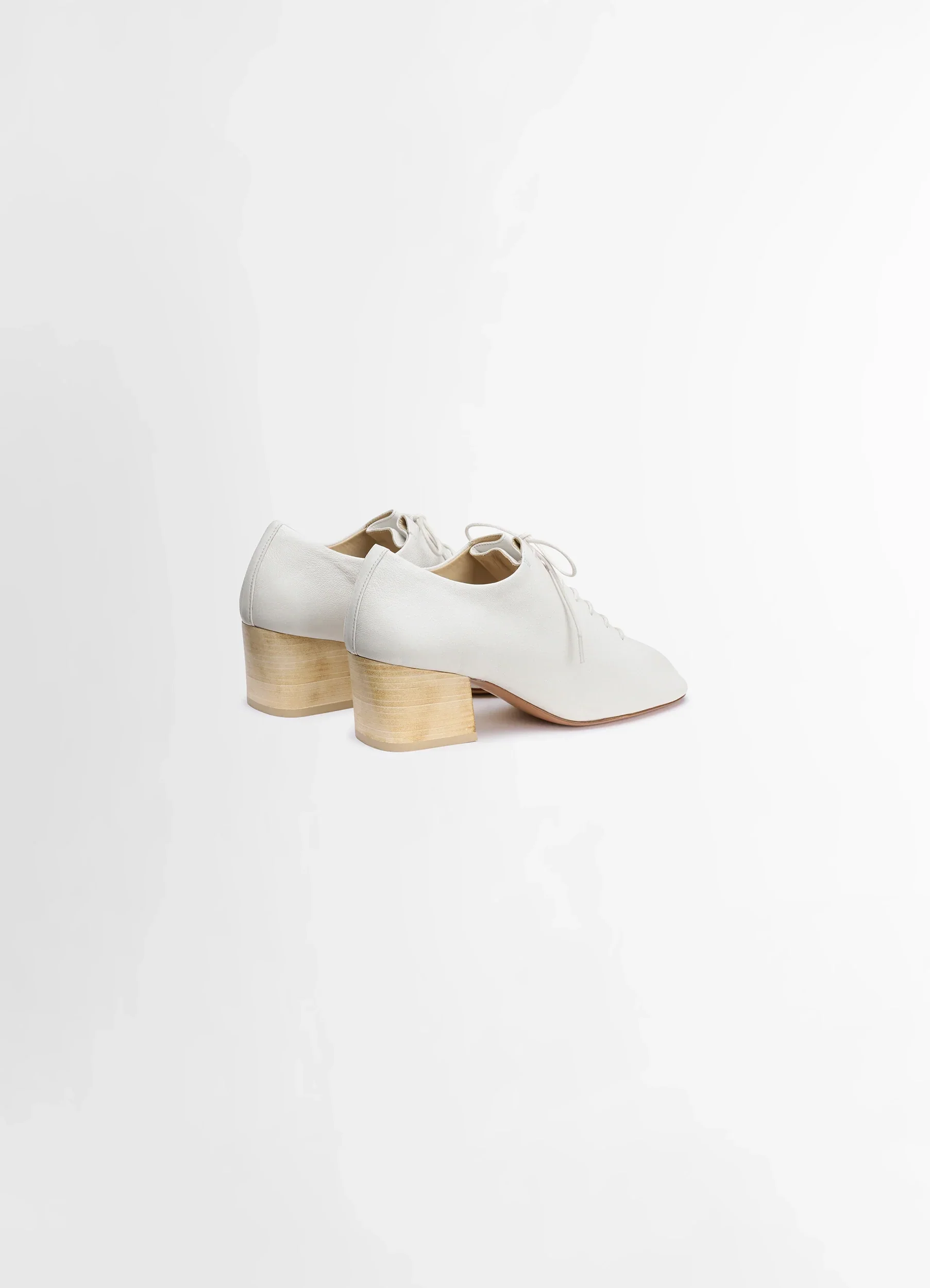 SOURIS CLASSIC DERBIES 55MM HEEL IN LEATHER - Image 4