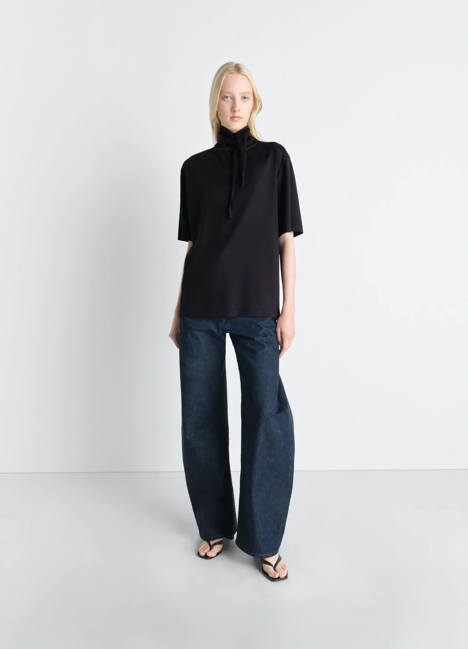 T-SHIRT WITH FOULARD IN JERSEY - Image 2